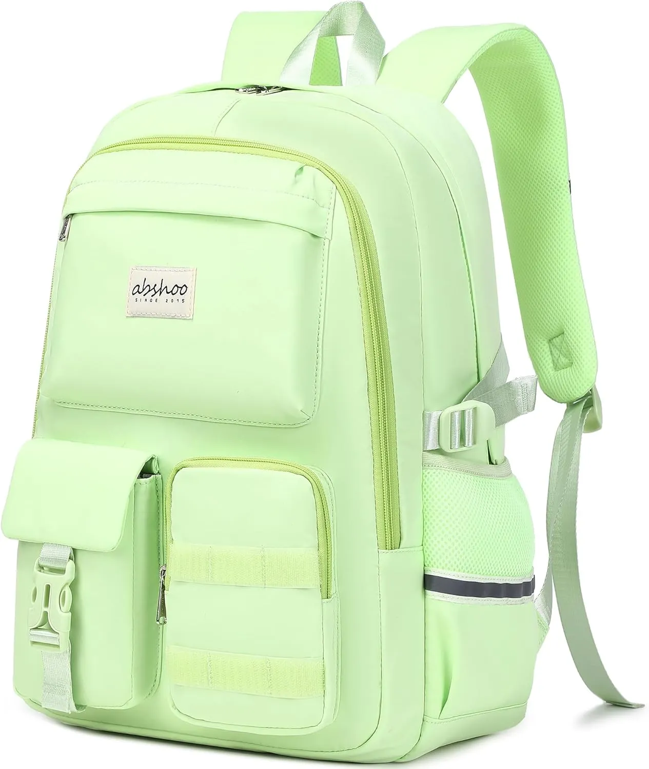 abshoo Big Student Laptop Backpack For College Women Middle High School Teen Girls Bookbag Travel Daypack (Greenyellow)