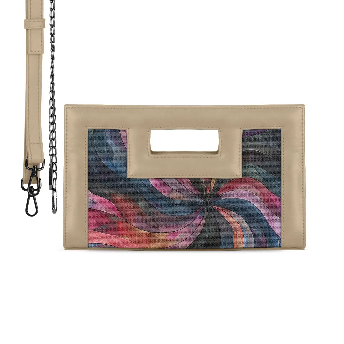 Beige City Sleek Clutch Fuldeep