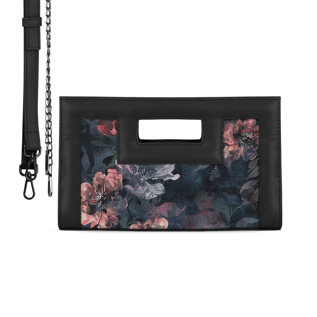 Black City Sleek Clutch Dark Pattern