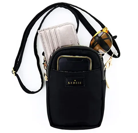 Black Kedzie Crosstown Crossbody Bag