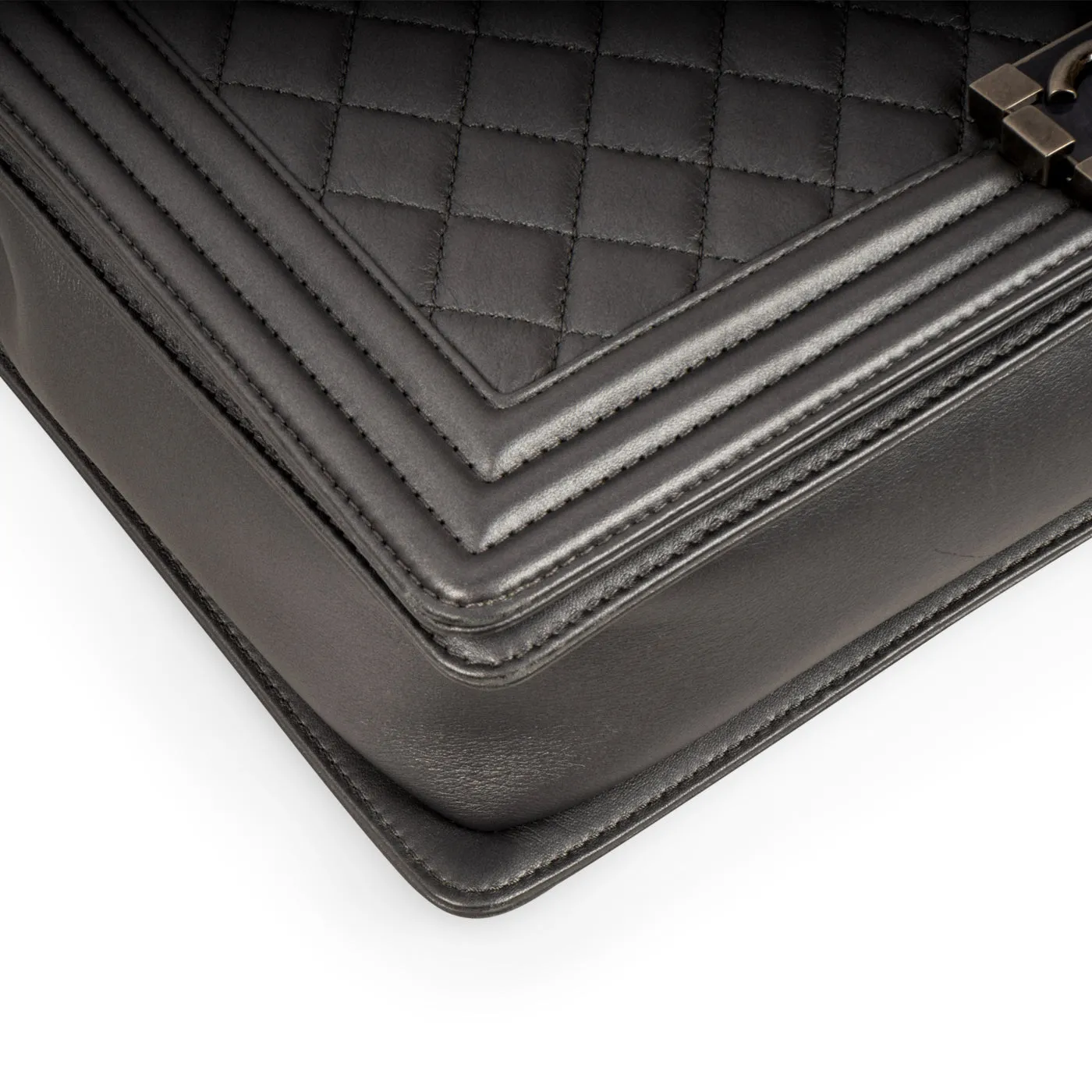 Boy Bag - Large Metallic - Grey