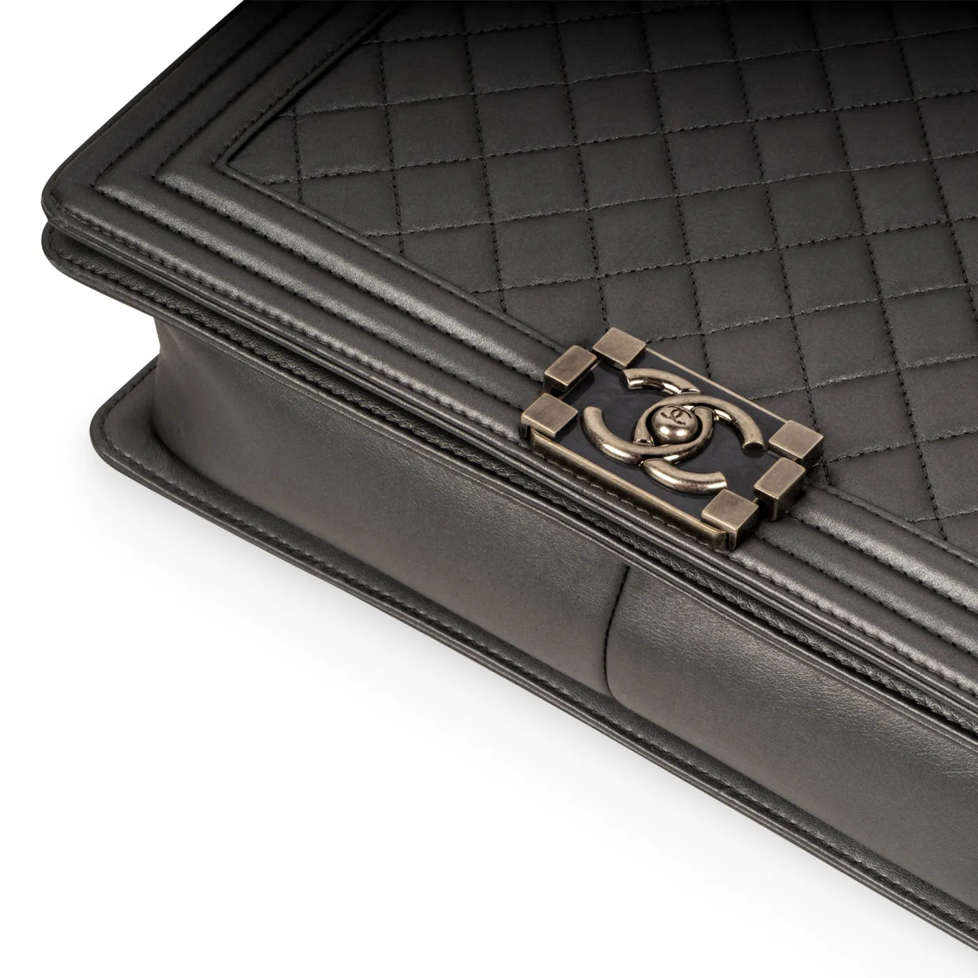 Boy Bag - Large Metallic - Grey