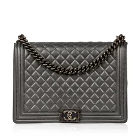 Boy Bag - Large Metallic - Grey