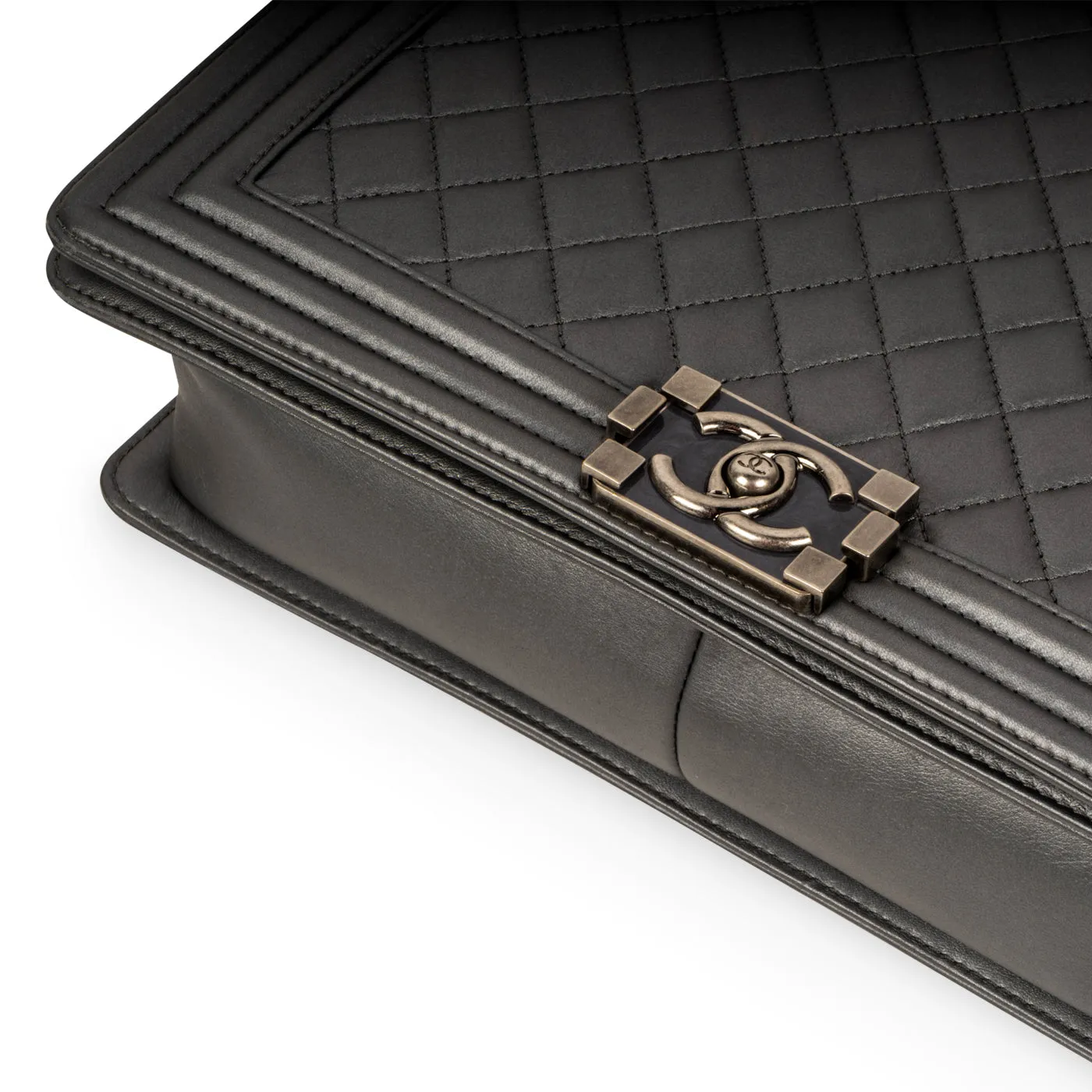 Boy Bag - Large Metallic - Grey