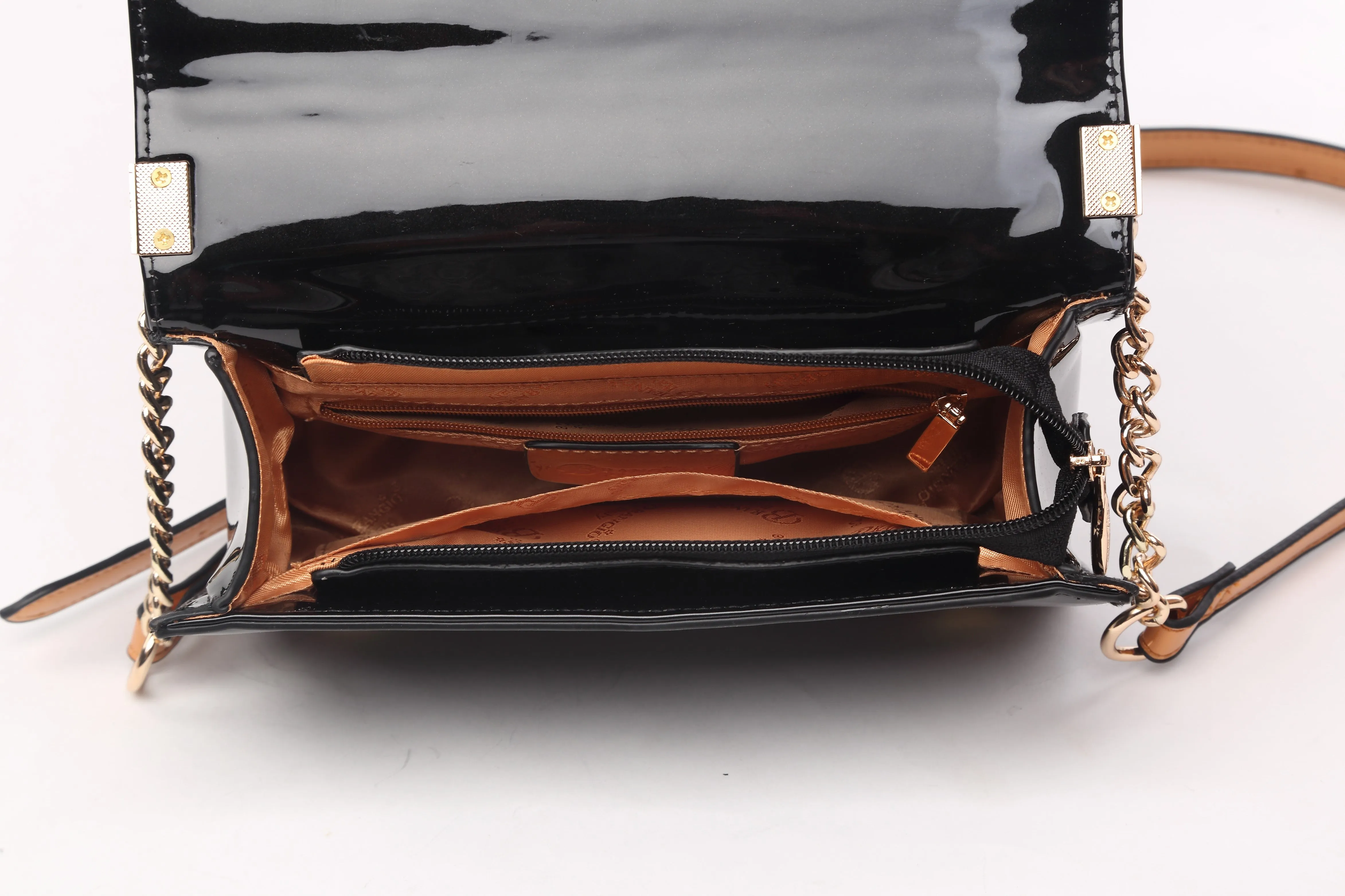 Brangio Glossy Crossbody Bag