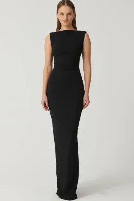 Brit & Boho™️ I Verona Gown - Black Dress