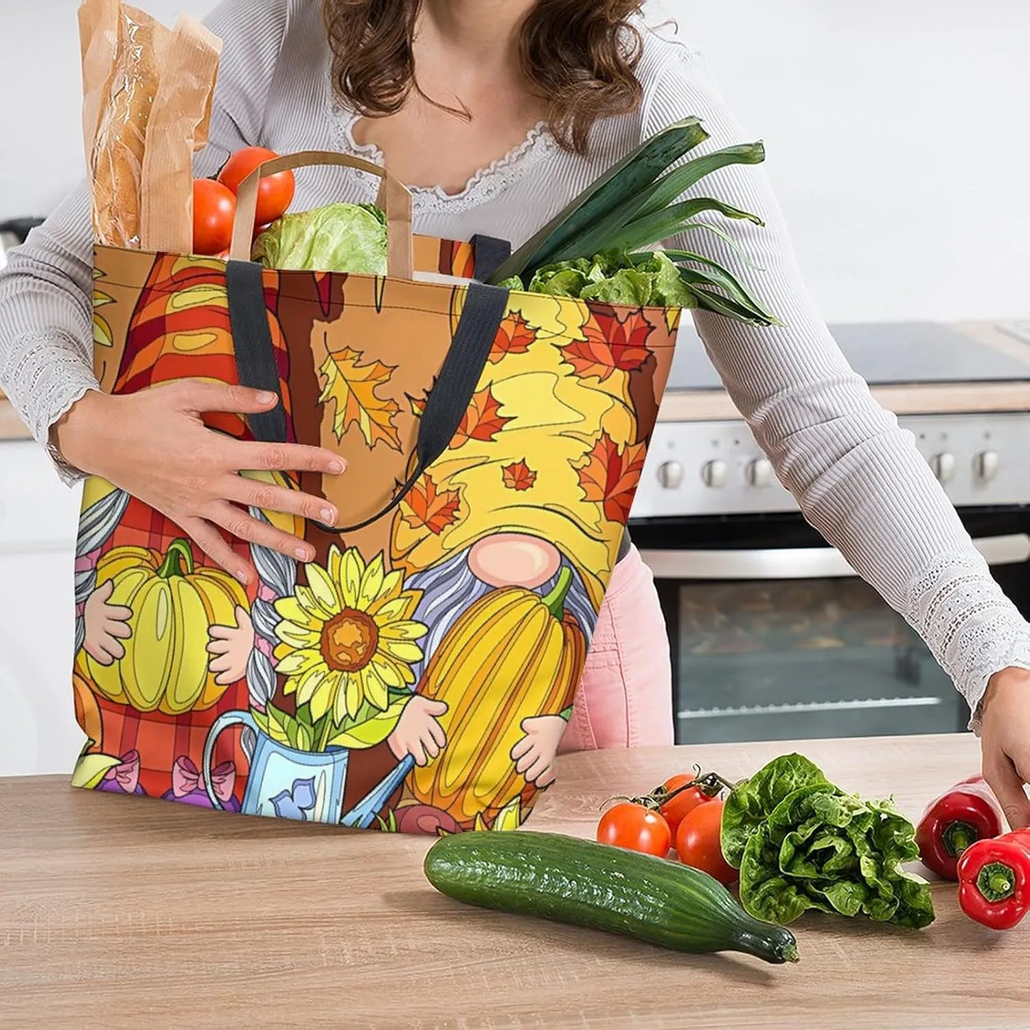 Canvas Tote Bag Large Women Casual Shoulder Bag Handbag Reusable Beach Shopping Grocery Bag For Outdoors