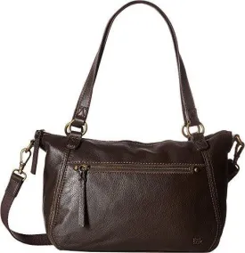 Carson Leather Satchel Cocoa Handbag