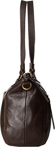 Carson Leather Satchel Cocoa Handbag