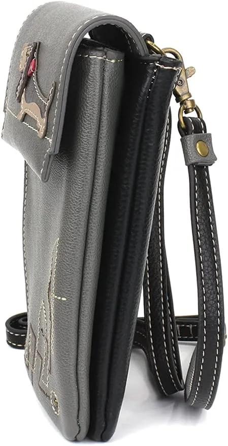 CHALA RFID Criss Crossbody Cell Phone Purse - Women Faux Leather Xbody Handbag with Adjustable Strap