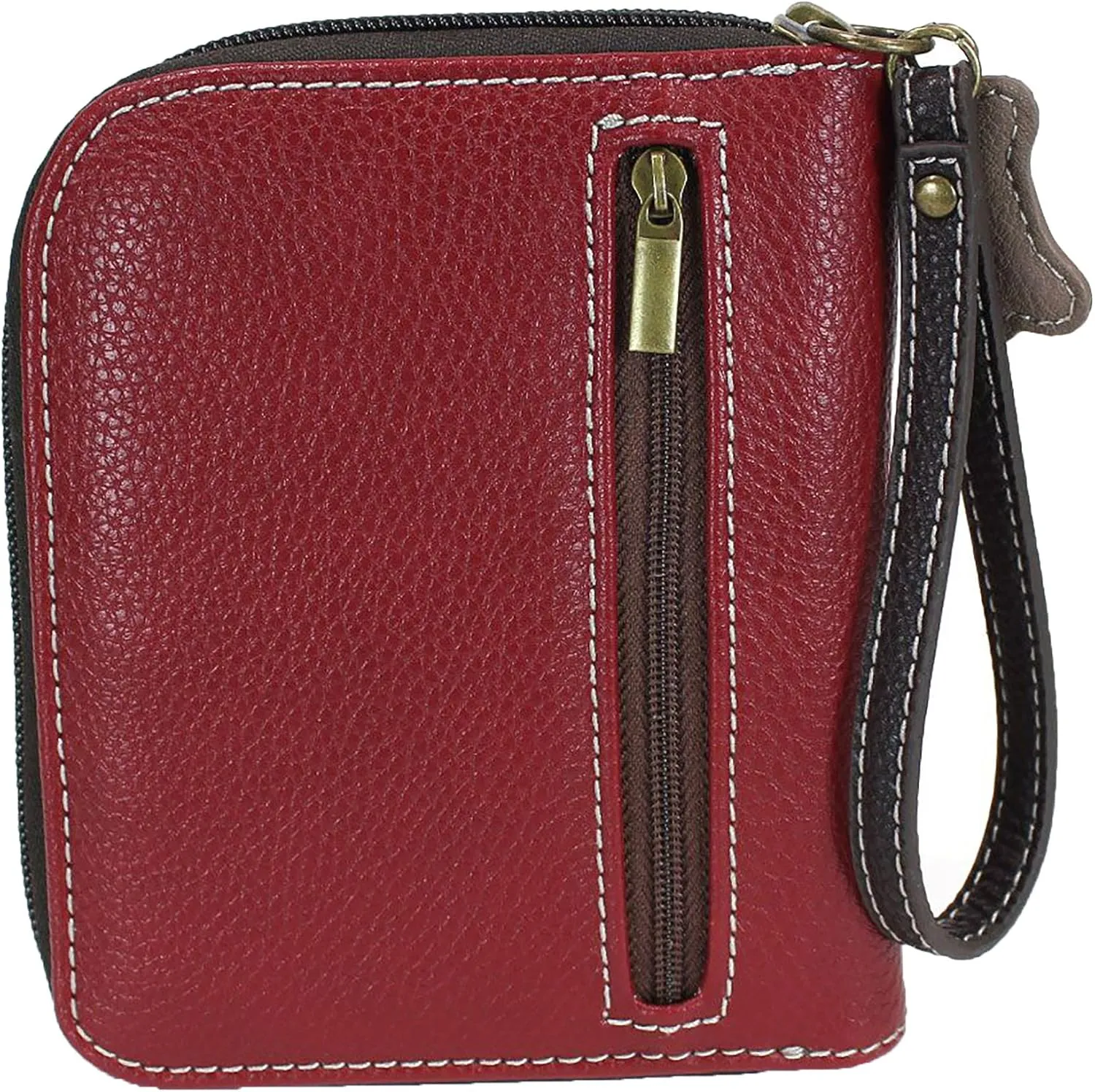 CHALA Zip Around Wallet, Wristlet, 8 Credit Card Slots, Sturdy Pu Leather