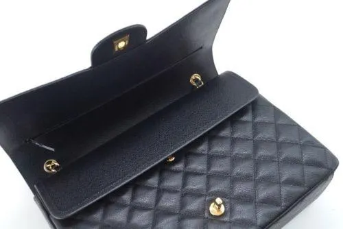 Chanel Bag Maxi Coveted Black Caviar Leather Gold Hardware