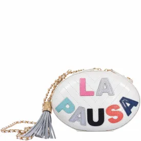 Chanel La Pausa Oval Bag Multicolor Leather Gold Hardware