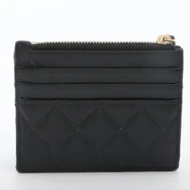 Chanel Matelasse Caviar Skin Coin Case Black