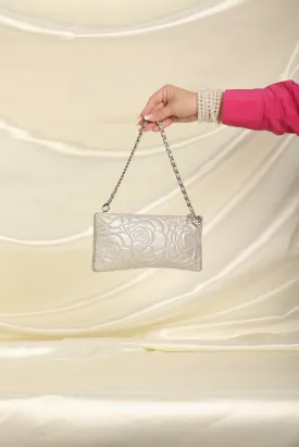Chanel Metallic Camellia Pochette