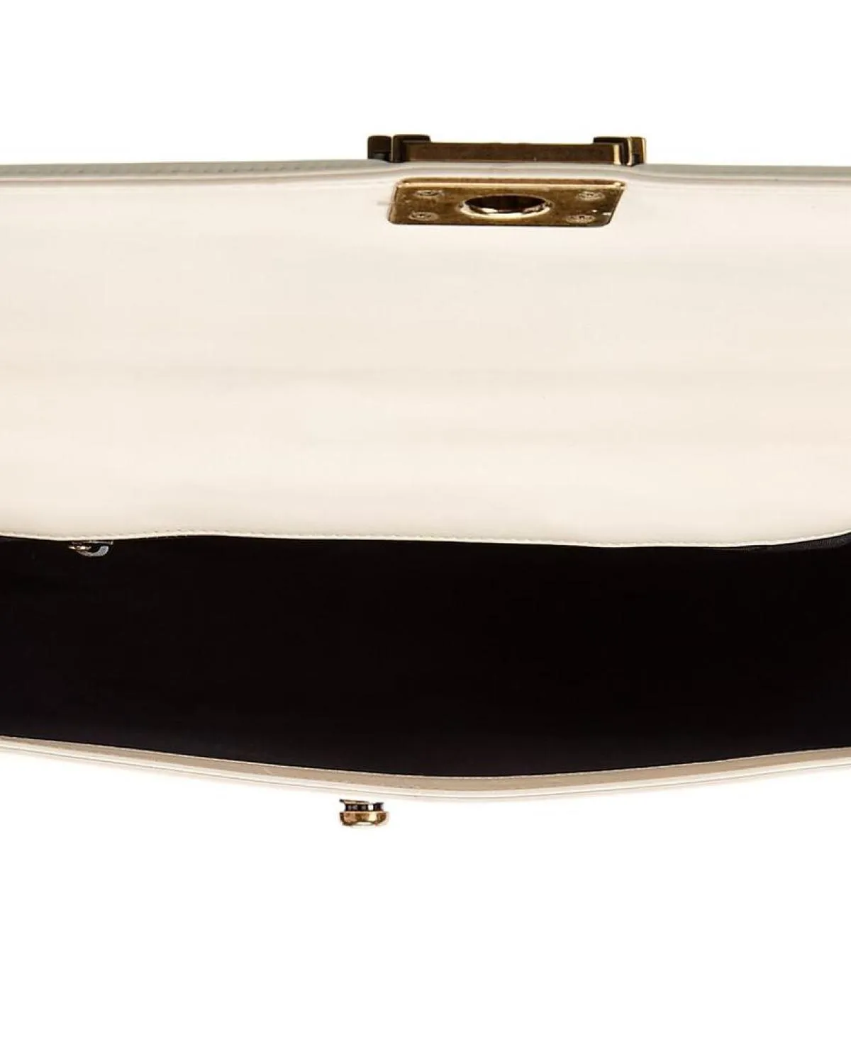 Chanel White Lambskin Leather Large Boy Bag (Authentic Pre-Owned)