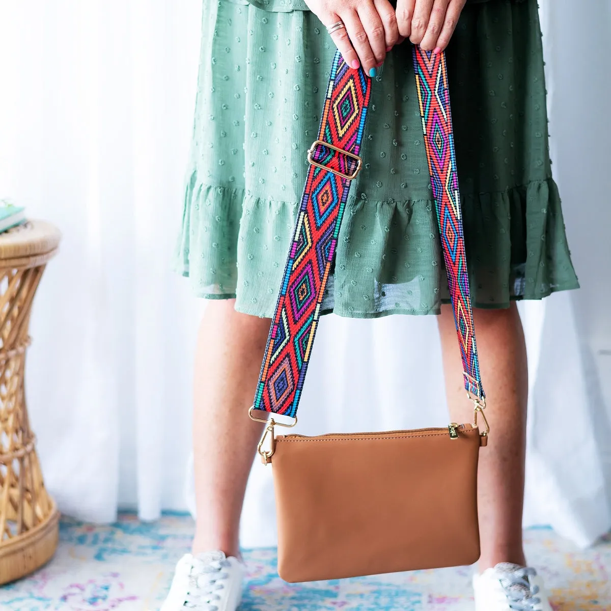 Colorful Aztec Crossbody  Strap