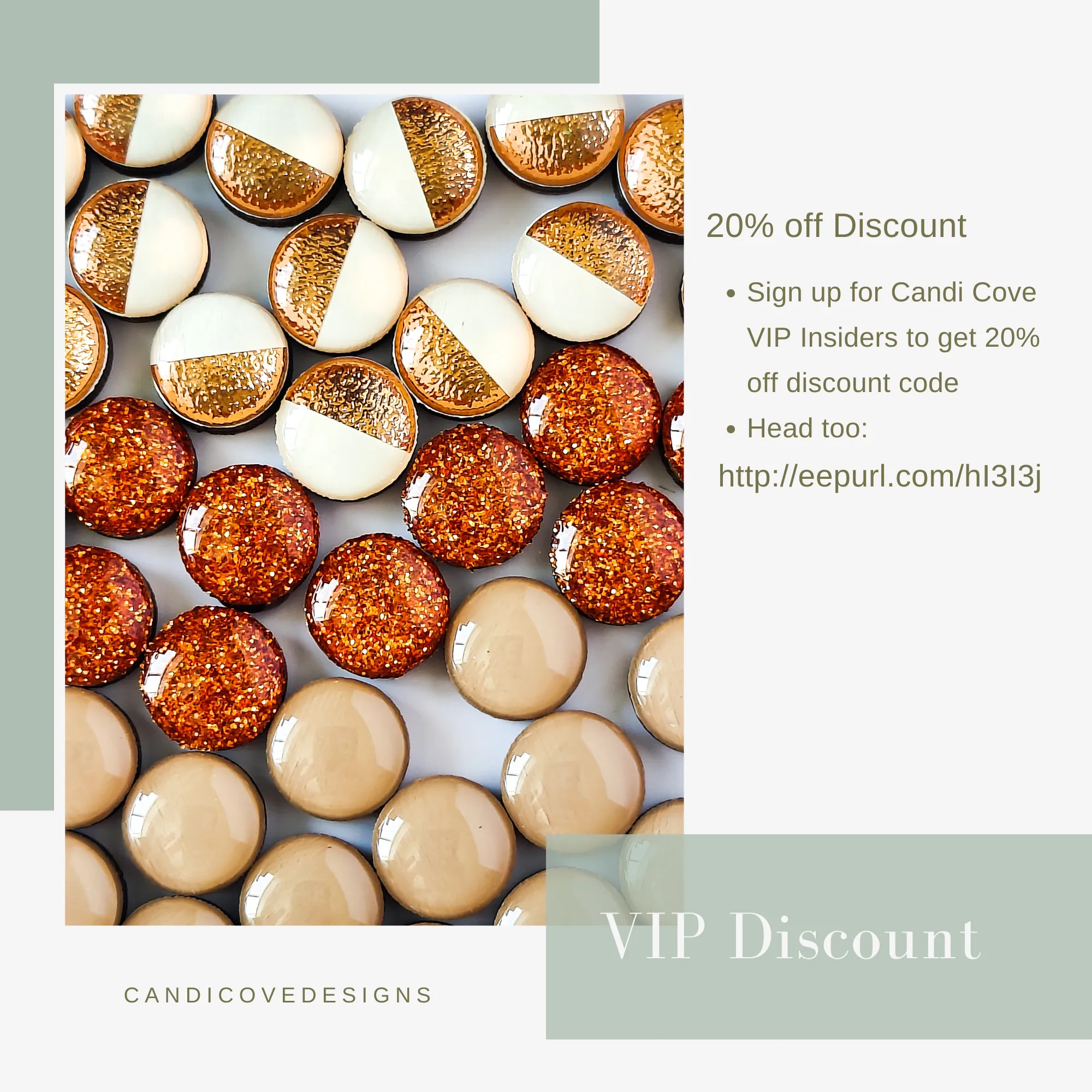 Emerald Green Stud Earrings by Candi Cove Designs