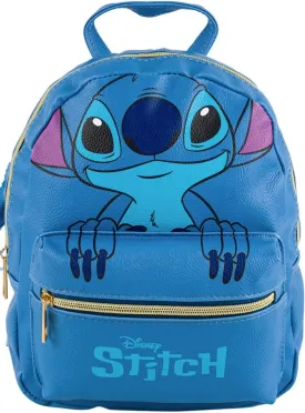 Fast Forward Stitch 10 iinches Big Face Mini PU Backpack 10.5 Inch, Adjustable Straps, Faux Leather
