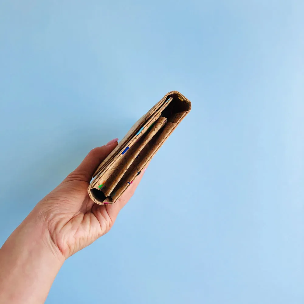 Flora Cork Cross Body Clutch in Vivid
