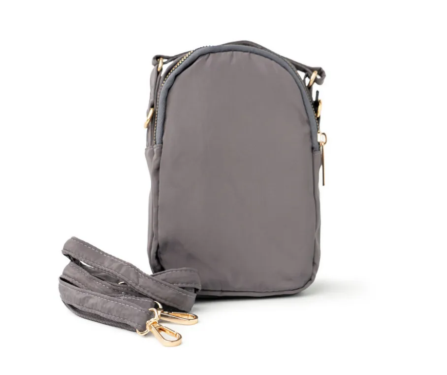 Gray Kedzie Crosstown Crossbody Bag