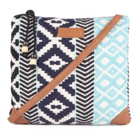 Green & Black Striped Sling Bag