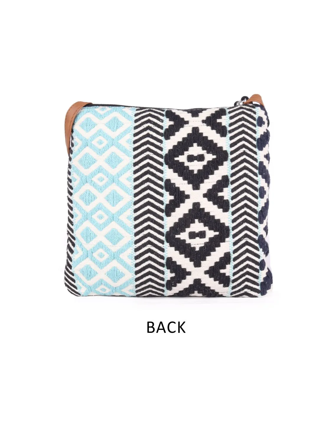 Green & Black Striped Sling Bag