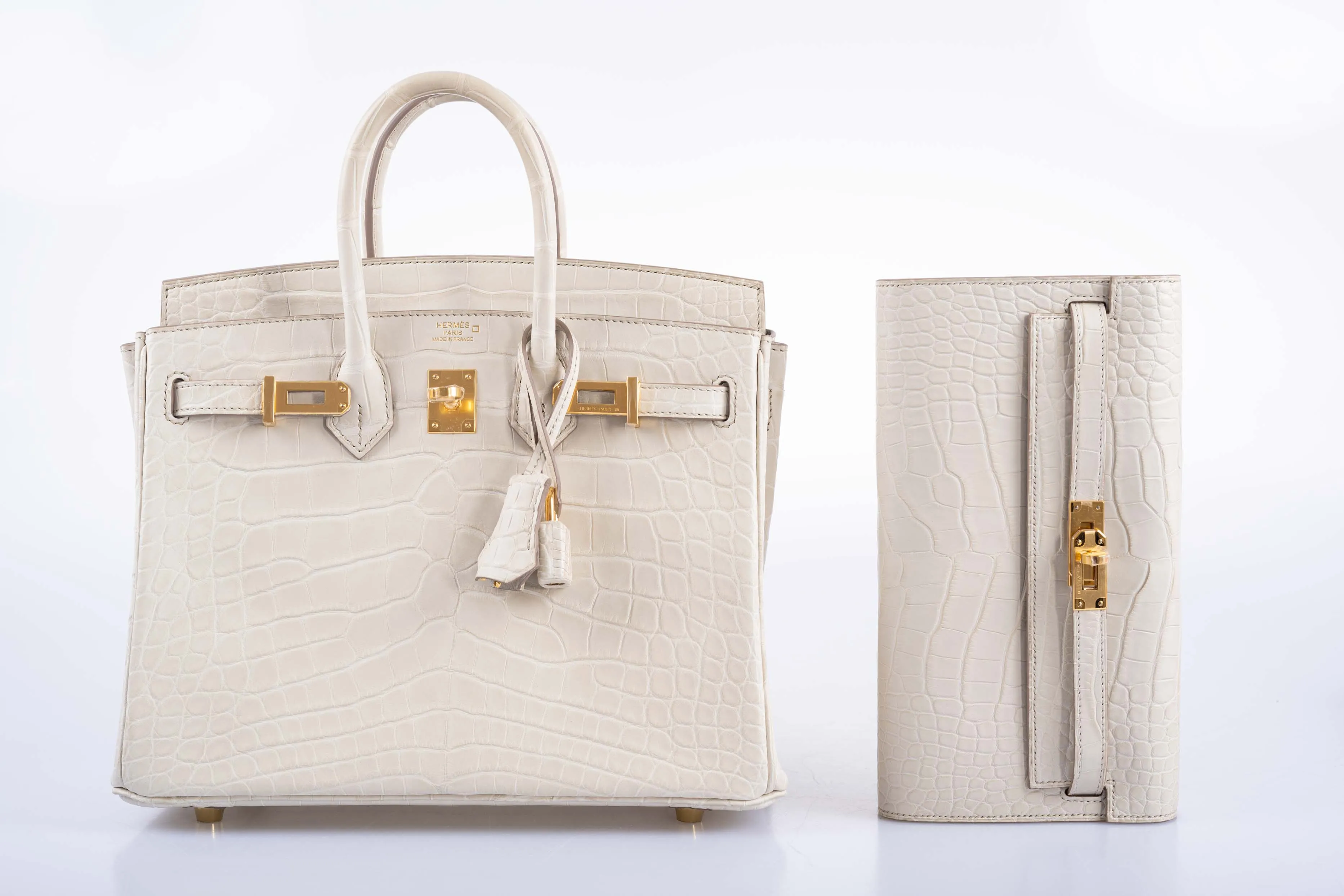 Hermès Kelly To Go Wallet Beton Matte Alligator Gold Hardware