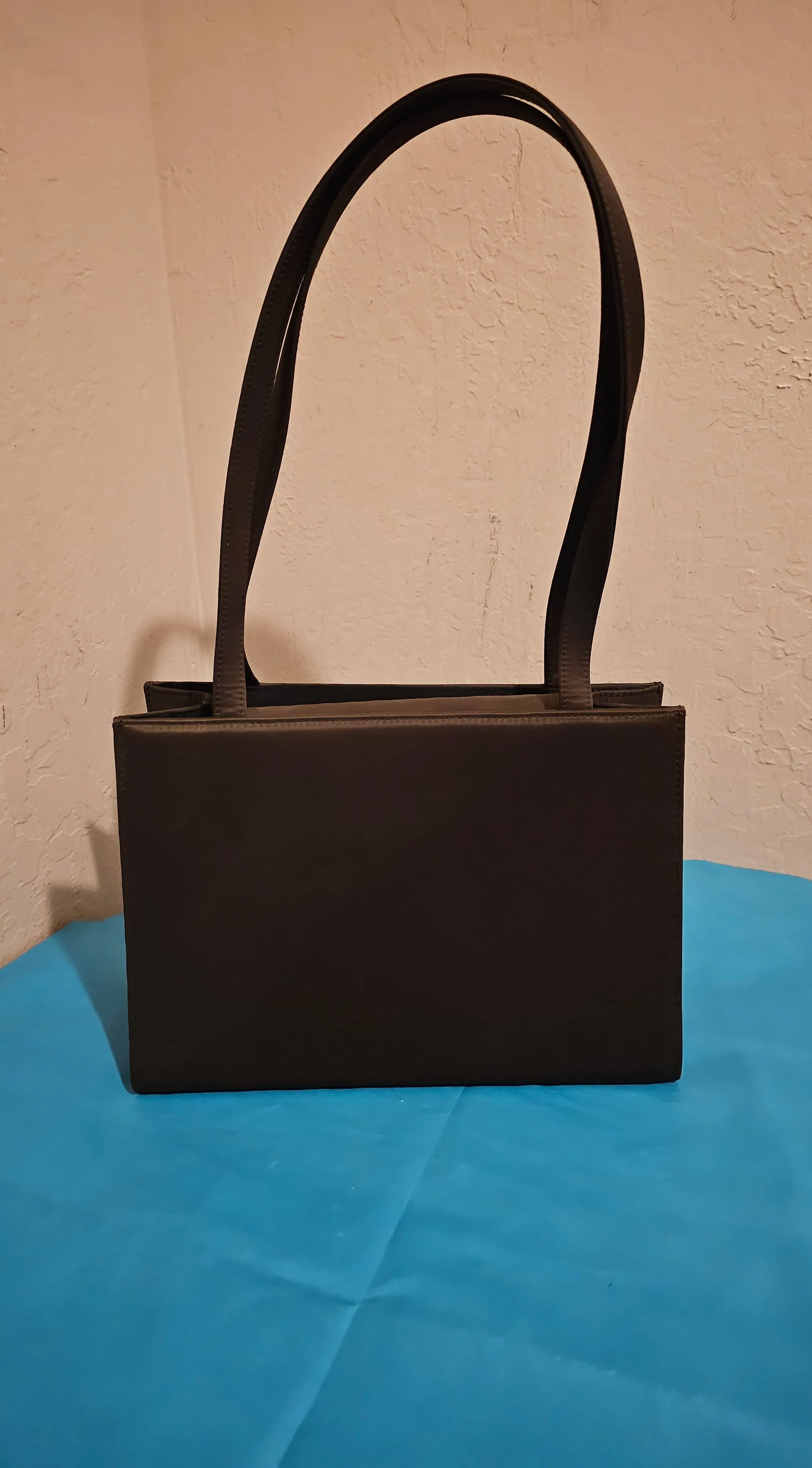Kate Spade Vintage Iconic Black Sam Box Satchel Tote Shoulderbag with BONUS Wallet
