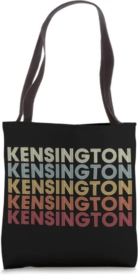 Kensington Maryland Kensington MD Retro Vintage Text Tote Bag