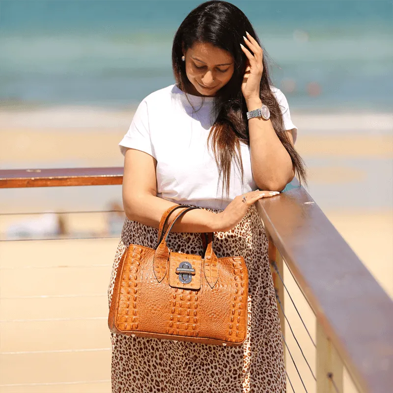 Lara Leather Tote Bag