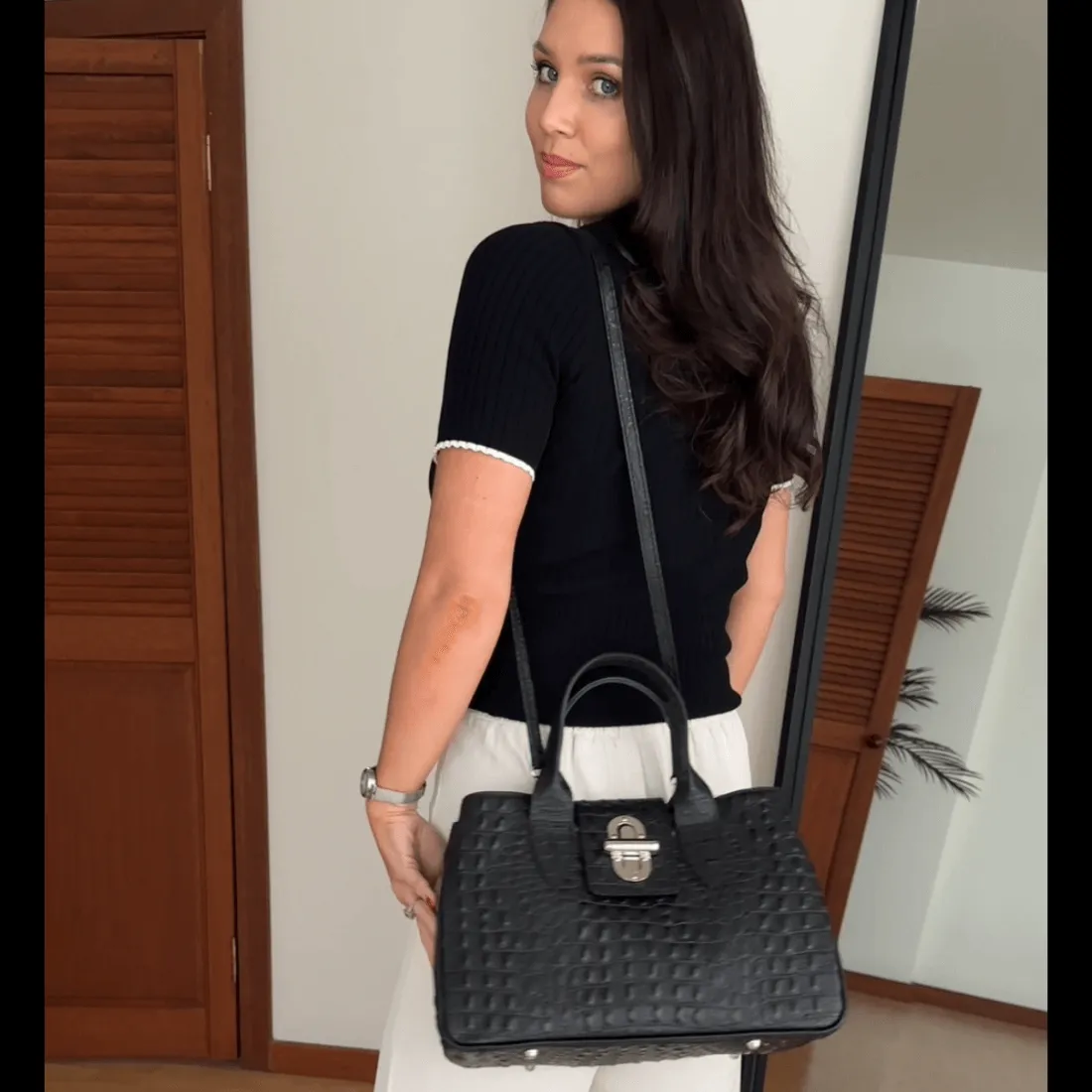 Lara Leather Tote Bag