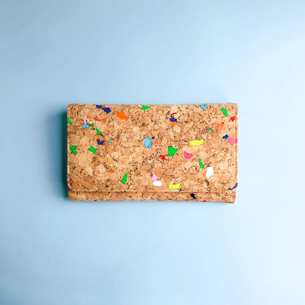 Lyla Cork Cross Body Clutch in Vivid