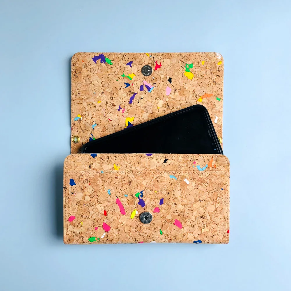 Lyla Cork Cross Body Clutch in Vivid