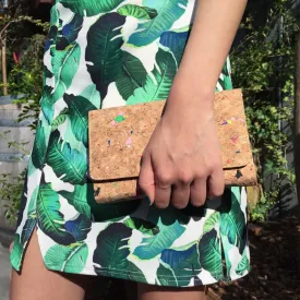 Lyla Cork Cross Body Clutch in Vivid