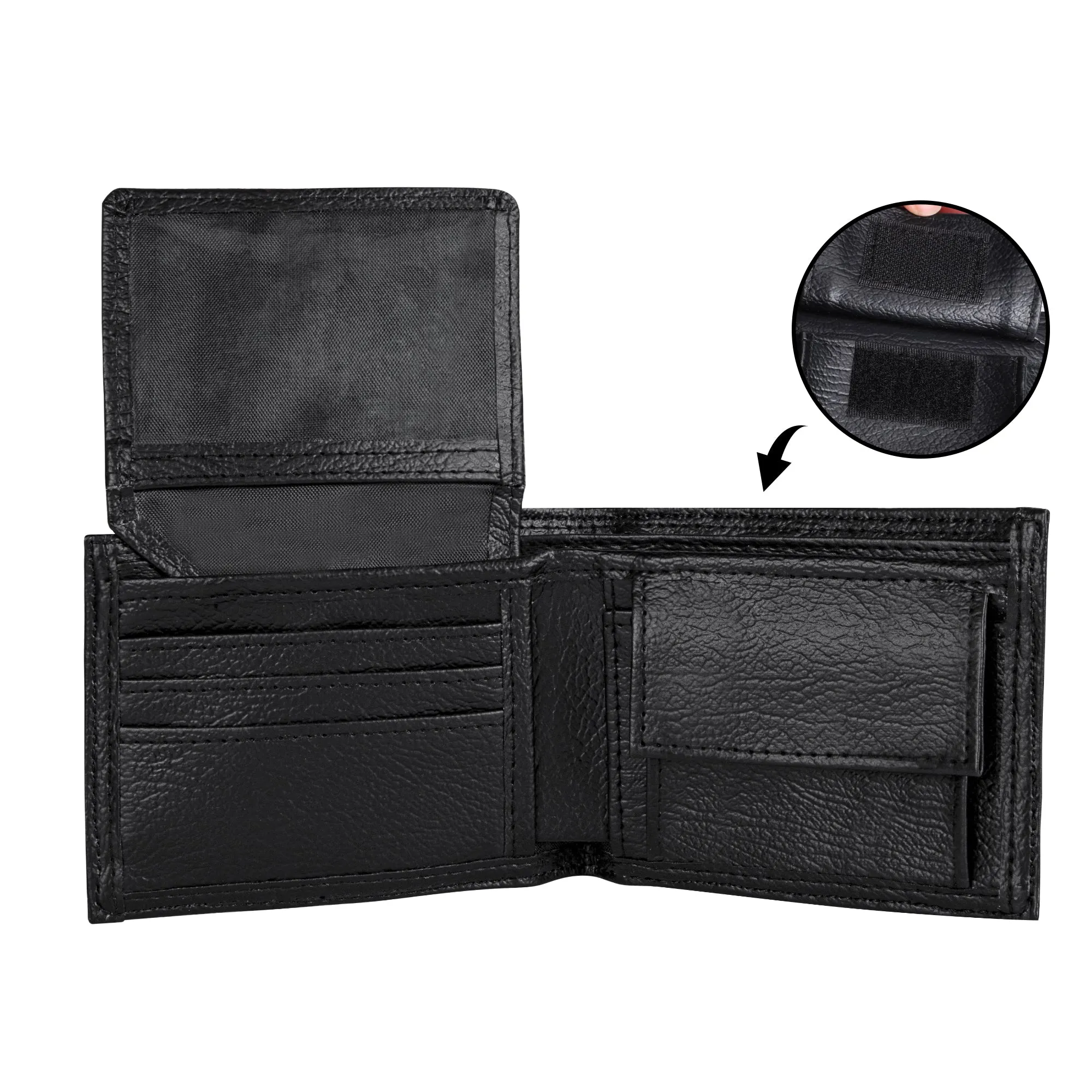 Mid Mod Mens Minimalist Bauhaus Designed Folded Wallet