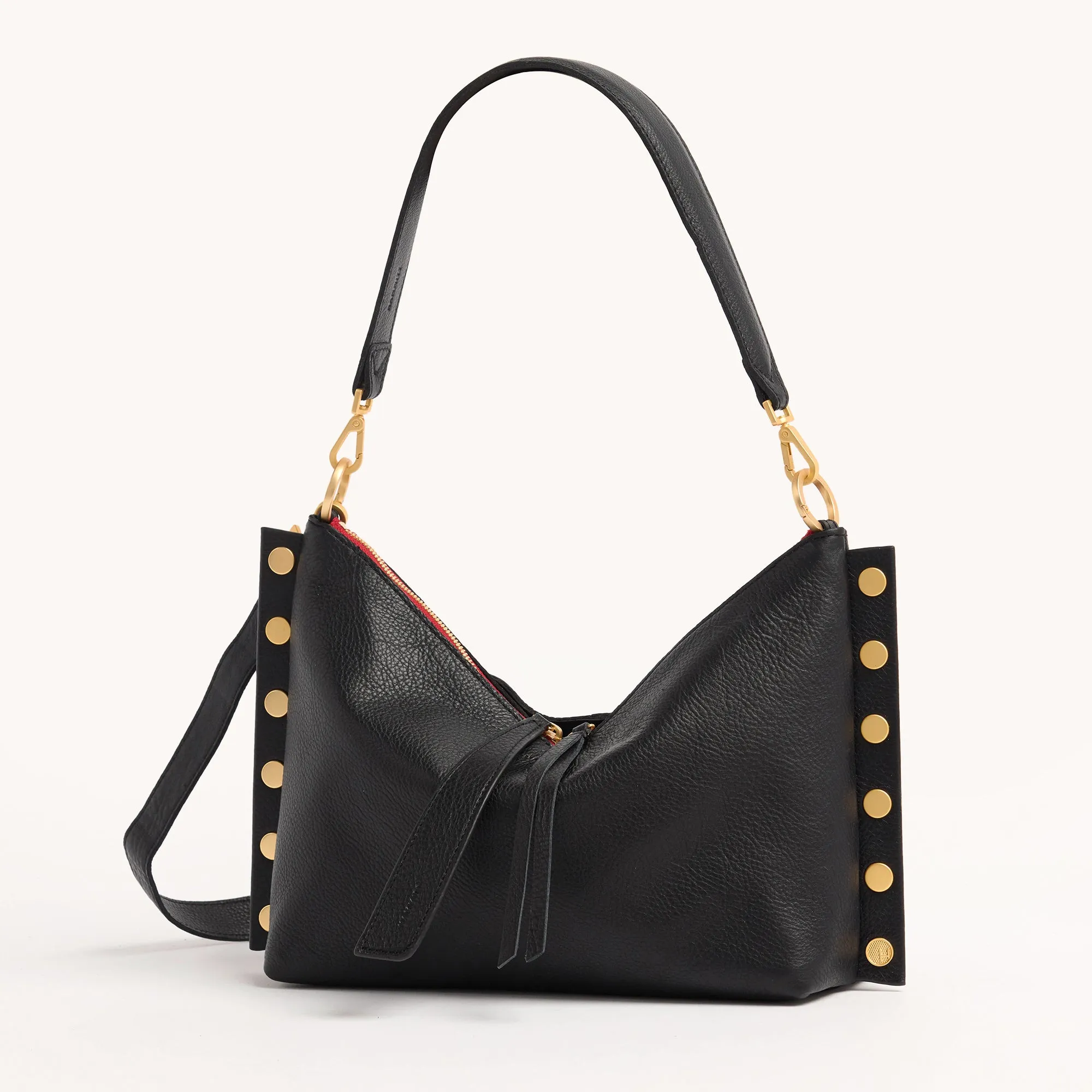 Mr. G | Black/Brushed Gold Red Zip | Med