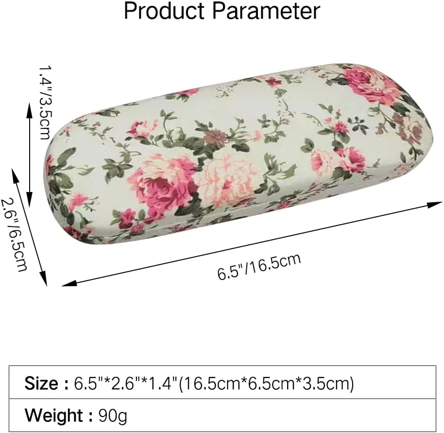 PERFECTSIGHT Hard Shell Eyeglasses Case, Kawaii Protective Glasses Case for Kids, Cute Eyeglass Case for Women Men Girls