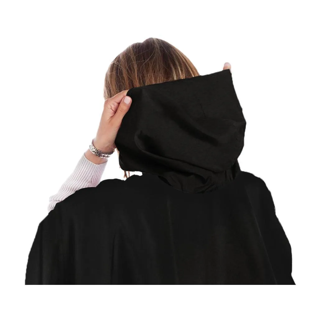 RainCaper Reversible Rain Cape in Black With Coco Plaid
