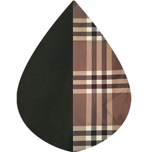RainCaper Reversible Rain Cape in Black With Coco Plaid