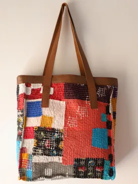 Reversible Quilted Tote Bag