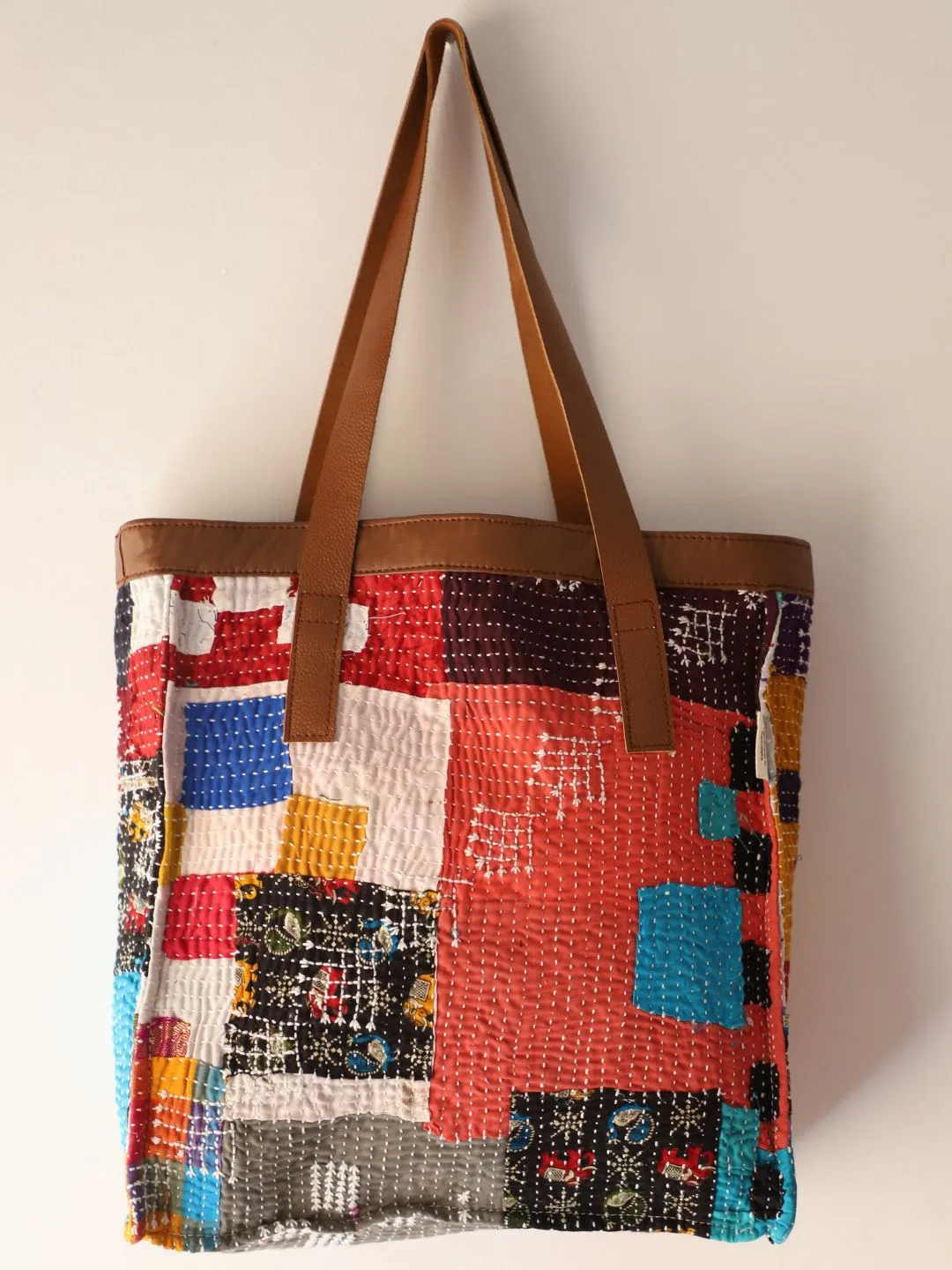 Reversible Quilted Tote Bag