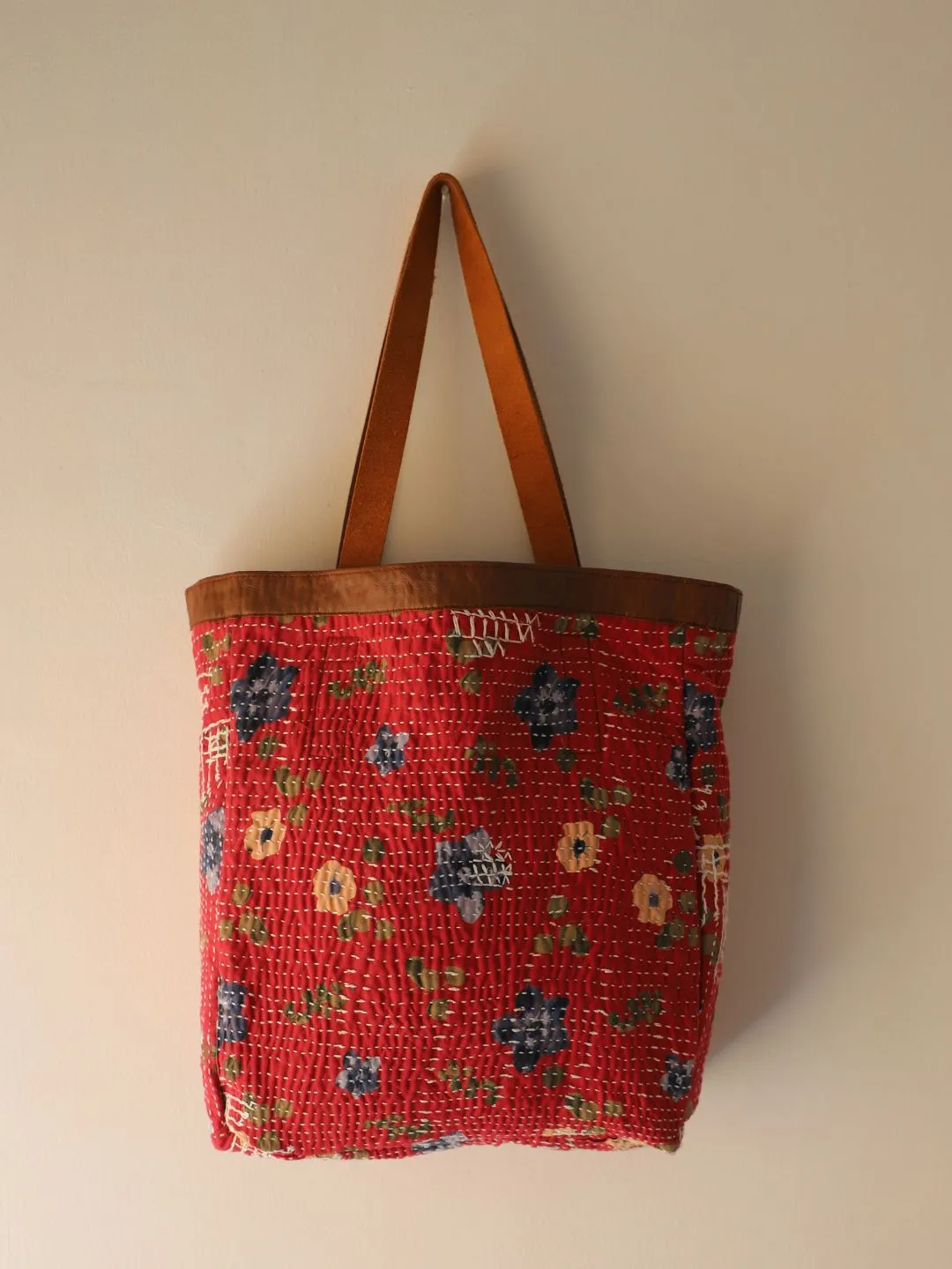Reversible Quilted Tote Bag