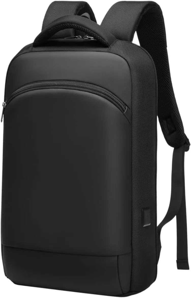 Slim Laptop Backpack for Men 15.6 inch Mens Computer Backapcks Small Travel Backpack Lightweight Waterproof Anti Theft Business Carry on Bag with USB Charging Port for Work Office College