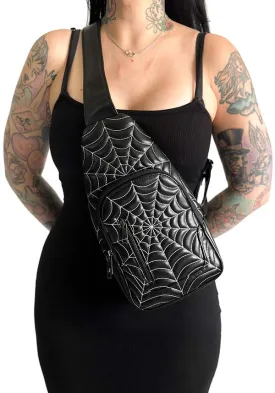 Spiderweb [Black/White] | SLING BAG