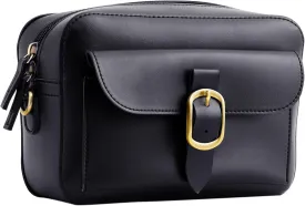 SUNLIGHT LEAVES Vegan Leather Crossbody Camera Bag For Women Vintage Square Satchel Retro Small Purse Simple Shoulder Handbag