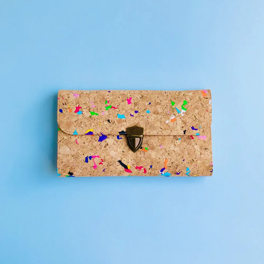 Susie Cork Clutch in Vivid