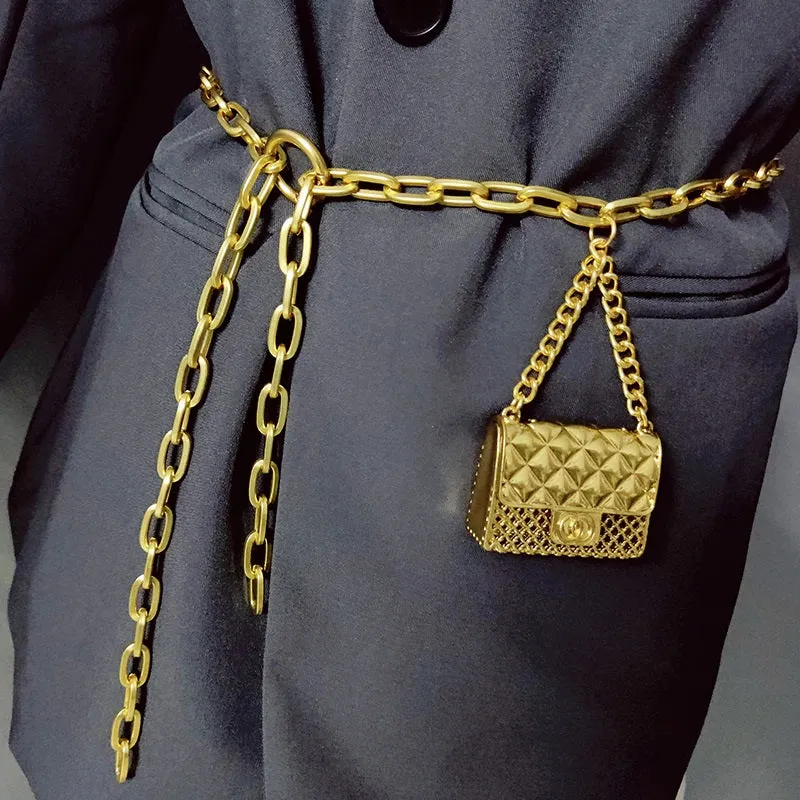 Unique and Trendy Chain Body Accessory with Mini Bag Charm