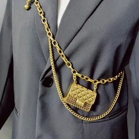 Unique and Trendy Chain Body Accessory with Mini Bag Charm