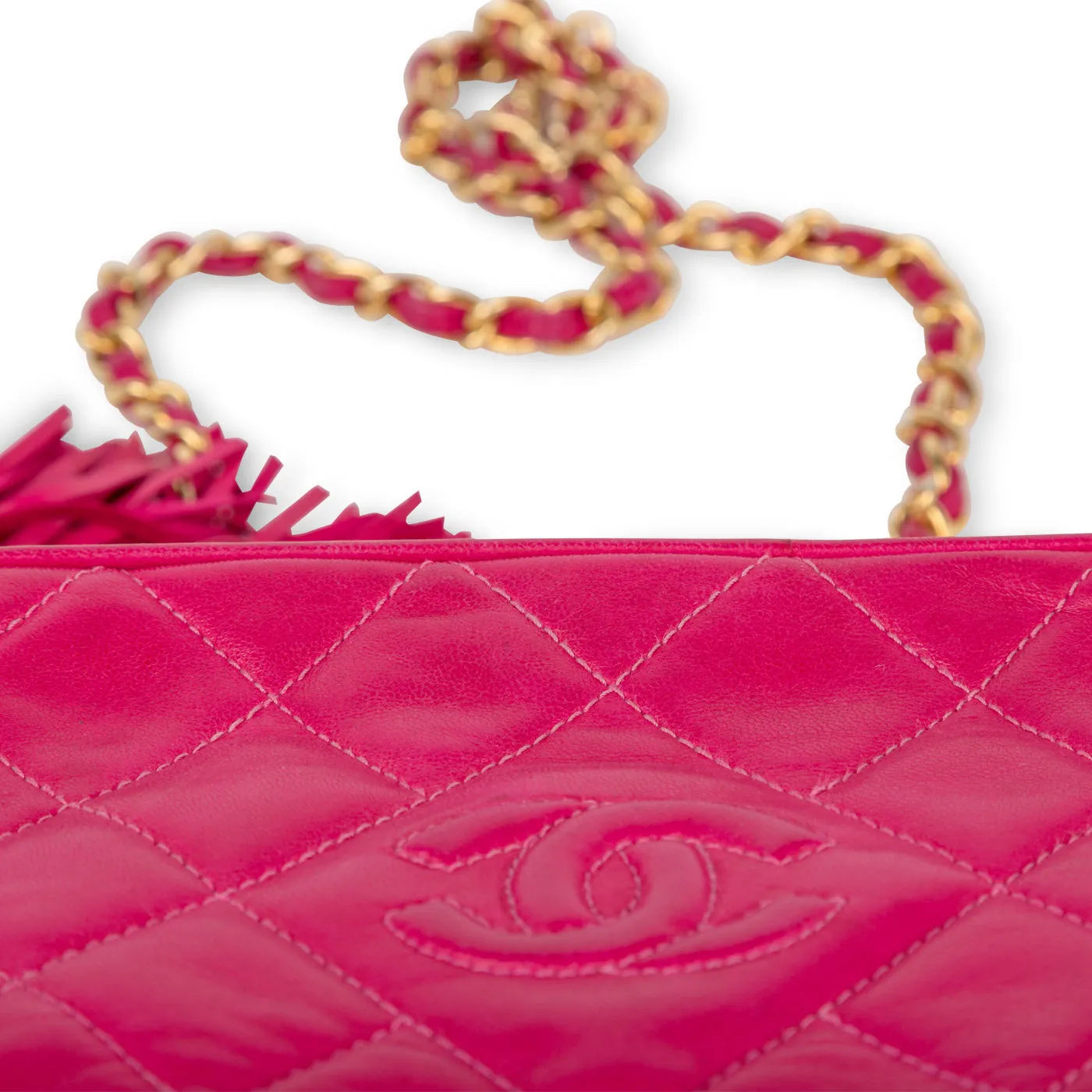 Vintage Lambskin Tassel Bag